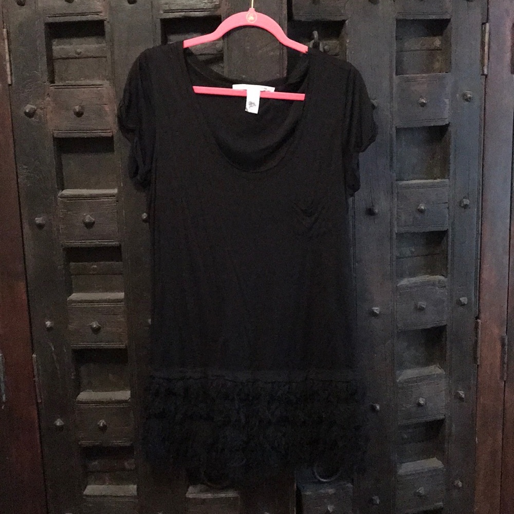 Black Mini T Shirt Dress by Diane von Furstenberg